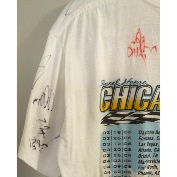 Sweet Home Chicago 400 Joliet 7/9/06 white AUTOGRAPHED T Shirt ANVIL Adult L - Picture 6 of 8